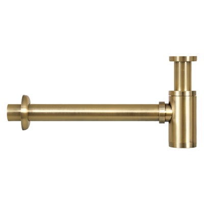 Differnz Flat fonteinset – 38x24x8 cm – marmer wit – rechte mat gouden kraan