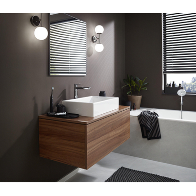 Hansgrohe Talis e Mitigeur lavabo 1 trou 240 zo/évacuation chrome noir brossé