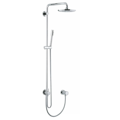GROHE Rainshower Modern ensemble de douche pluie apparent - pomme de douche 21cm - douchette barre - barre de douche 113cm - chrome