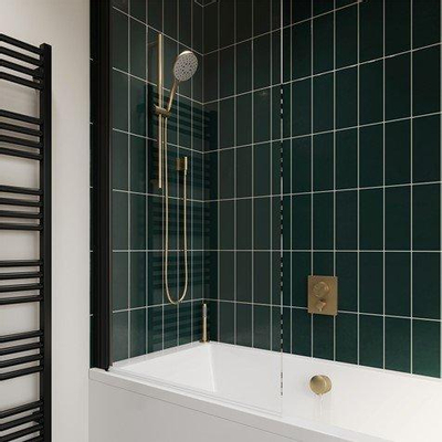 Crosswater Crossbox Inbouw douchekraan - thermostatisch - 3 functies - inclusief inbouwdeel - geborsteld messing (goud)