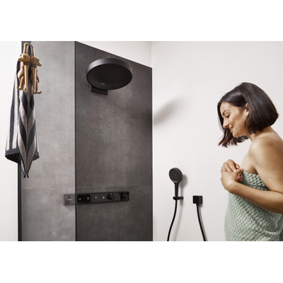 Hansgrohe Rainfinity hoofddouche wand rond 36cm 3 standen mat zwart