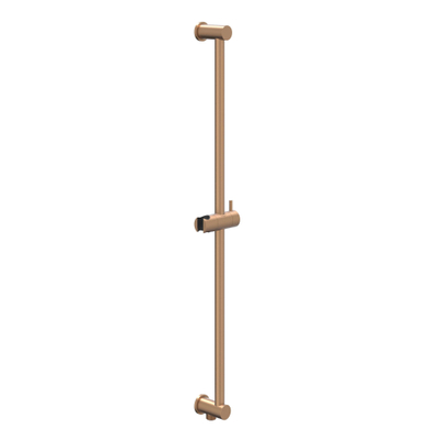IVY Bond Ensemble de douche de tête - encastré - symmetry - 2 robinets d'arrêt - bras mural 40 cm - douche de tête medium 25 cm - barre de douche avec sortie - flexible de douche 150 cm - douchette bâton - Cuivre brossé mat PVD