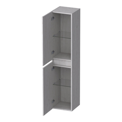BRAUER Joy Wavy Armoire haute - 160x35x35cm - 1 porte - ouvrant à gauche ou à droite - sans poignée - Forest Seashell