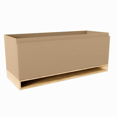 Mondiaz FLOTT wastafelonderkast - 120x45x50cm - 1 lade - uitsparing midden - softclose - Oro