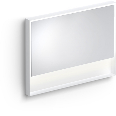 Clou Look at Me spiegel – rechthoek – 110x80 cm – indirecte LED rondom – Wit mat