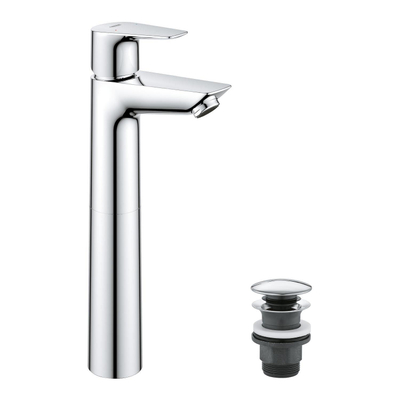 GROHE Start Edge wastafelkraan - xl-size - opbouw - hoog - voorsprong 10.8cm - chroom