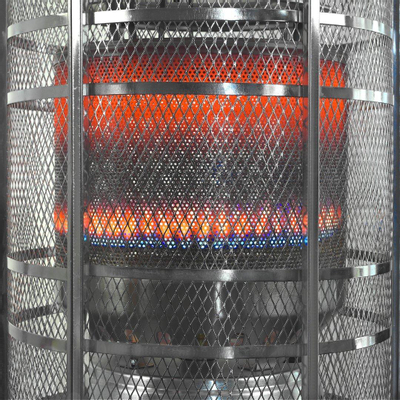 Eurom Chauffage de terrasse à gaz Area Loungeheater Patioheater 13000 watt Noir