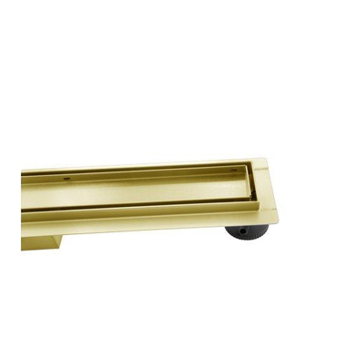 Adema Ralo douchegoot - 70cm - zonder rooster - met flens - geborsteld Goud TWEEDEKANS
