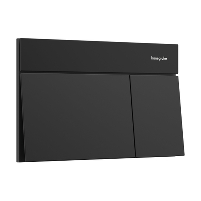 hansgrohe iFrame Element E Bedieningsplaat - 23x15cm - dual flush - mat zwart