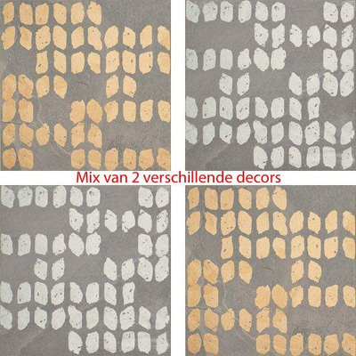 Quintessenza Superfici2 Carreau décoratif 20x20cm 10mm rectifié grès cérame Grigio