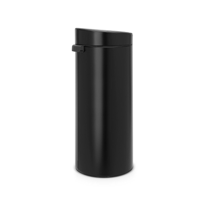 Brabantia Touch Bin Poubelle - 30 litres - seau intérieur en plastique - matt black