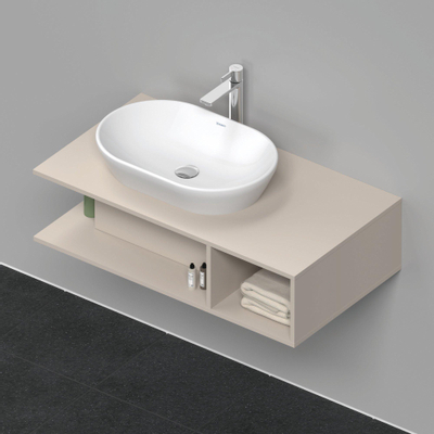 Duravit D-neo Meuble sous vasque 100x55x26cm sans tiroir Taupe mat