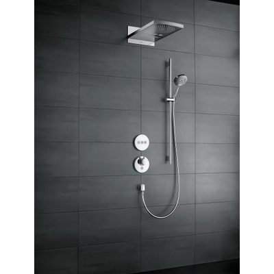 Hansgrohe Raindance Select S Doucheset - 120 - 3jet - ecosmart - met Unica - glijstang 90 cm en zeepschaal - hoogglans chroom