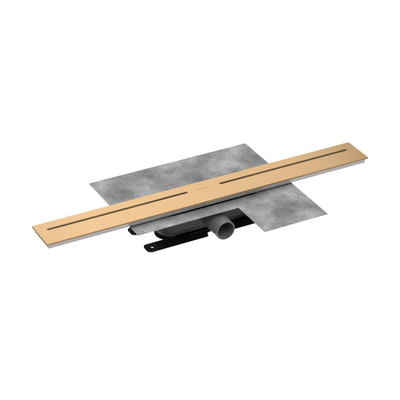 Easy Drain Pureflow Douchegoot - 90cm - dryphon - geborsteld brons