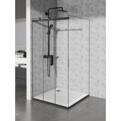Adema Dawn – Receveur de douche – 100 × 100 × 4 cm – quart de rond – SMC – blanc brillant