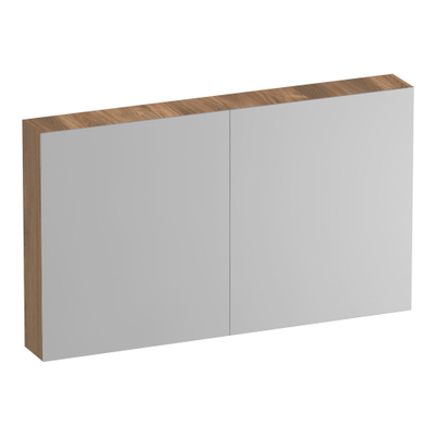 BRAUER Impress spiegelkast - 120x70x15cm - zonder verlichting - 2 dubbelzijdige spiegeldeuren - Honey