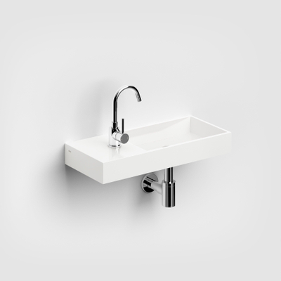 Clou Mini Wash Me lave-mains 56x24cm gauche pierre minérale Blanc
