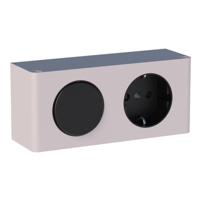 BRAUER multiprise simple avec interrupteur Gris