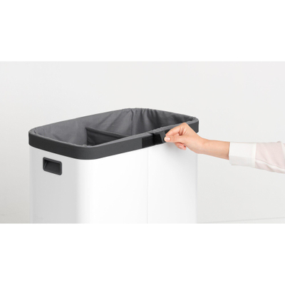 Brabantia Waszak - 2x45 litre - pour Bo Hi boîte à linge - gris