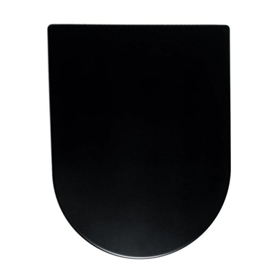 Wiesbaden Vesta Abattant WC softclose et quick release mat noir