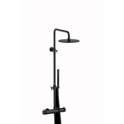 Plieger Roma système de douche thermostatique noir chrome