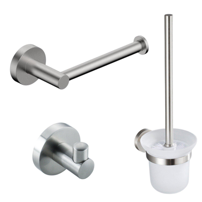 FugaFlow Eccelente Acces Toiletset 3-delig Geborsteld RVS PVD