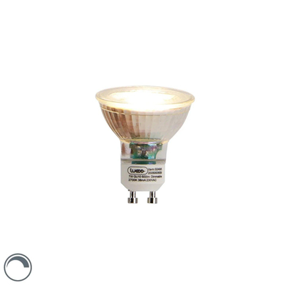 Luedd Lampe LED - lot de 2 - GU10 - 7w - 2700K - 500LM - à intensité réglable