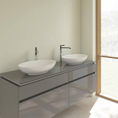 Villeroy & Boch Loop & Friends Lavabo 56x38cm Ovale avec trop-plein CeramicPlus Stone White