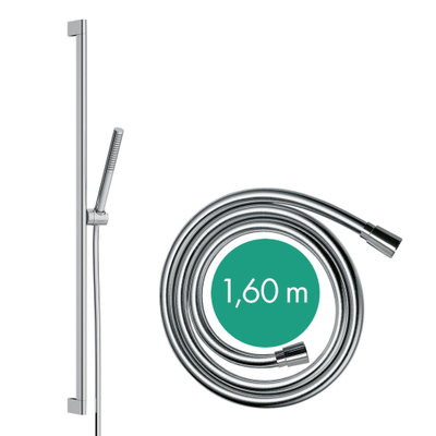 Hansgrohe Pulsify s Doucheset - 100 - 1jet - ecosmart - glijstang 90cm - mat zwart