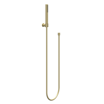 IVY Ensemble de douchette - modèle barre - avec support mural réglable - flexible de douche 120cm - modèle barre - or brossé mat PVD