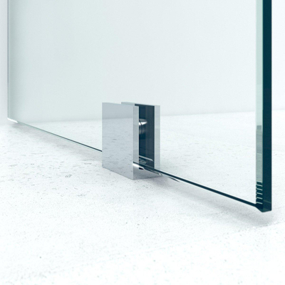 Saniclass Bellini Inloopdouche - scharnierbevestiging - 90x200cm - 8mm veiligheidsglas - anti kalk - chroom SHOWROOMMODEL