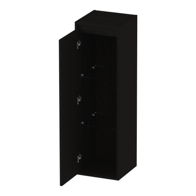 BRAUER Adore badkamerkast - 120x35x35cm - met 1 deur greeploos linksdraaiend Timber Black