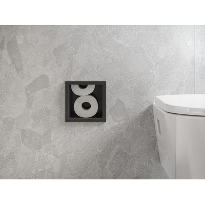 Hansgrohe XtraStoris Original Toiletrolhouder - voorraad 6 rollen - mat zwart