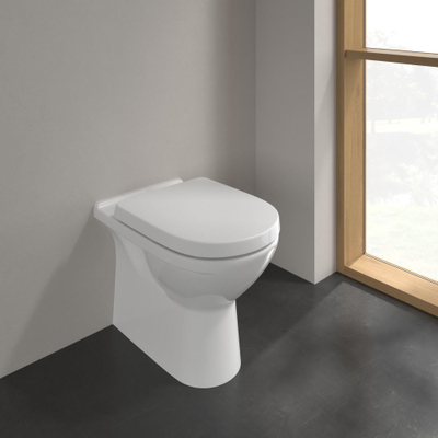 Villeroy & Boch O.novo closet staand BtW - met spoelrand - diepspoel PK CeramicPlus - White Alpine (glans wit)
