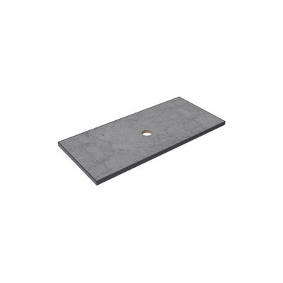 Thebalux Type wastafelblad 100x46cm frame mat zwart Keramiek Petra Grey