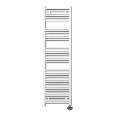 Sanicare Lumara Radiateur electrique - 170x50cm - 1026W - thermostat chrome - en bas à droite - aluminium - blanc mat