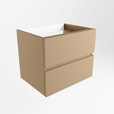 Mondiaz VICA Meuble sous vasque - 60x45x50cm - 2 tiroirs - softclose - 1 découpe au centre - Oro