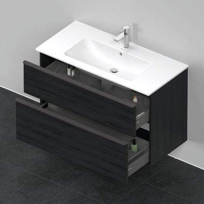 Duravit D-neo Meuble sous vasque 101x46.2x62.5cm 1 tiroir Chêne noir mat