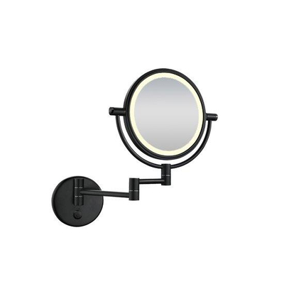 Wiesbaden Miroir de rasage mural LED noir mat