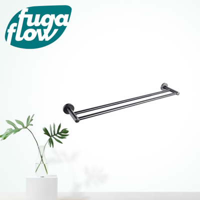 FugaFlow Eccelente Acces Handdoekhouder - dubbel - rond - Gunmetal PVD - Black Friday -