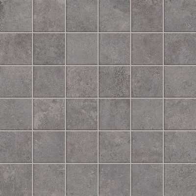 Terravito Sigillo mozaïektegel - 29.6x29.6cm - 8mm - gerectificeerd - Betonlook - Grijs