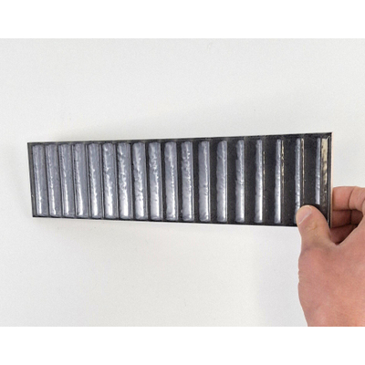 Terravito Sileno Pour carreau mural - 30x7.5cm - 8mm - rainuré - Anthracite