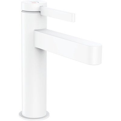 Hansgrohe Finoris 1 greeps wastafelkraan - 110 - coolstart - met afvoerplug - mat wit