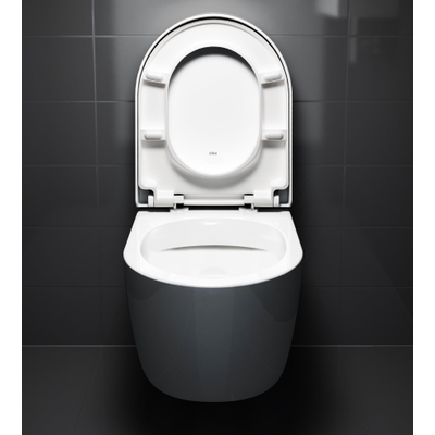 Clou New Hammock hangtoilet – compact – spoelrandloos – diepte 49 cm – met dunne softclose zitting – glans wit