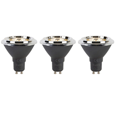 Luedd Lampe LED - ensemble de 3 - GU10 - 6W - 2700K - 450LM - dimmable