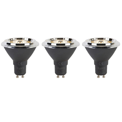 Luedd Lampe LED - lot de 3 - GU10 - 6W - 2700K - 450LM - à intensité réglable