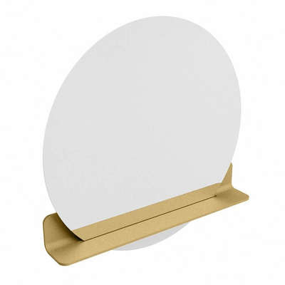 Mondiaz SPOT Miroir de salle de bain - rond 80cm - plan de miroir - couleur Oro