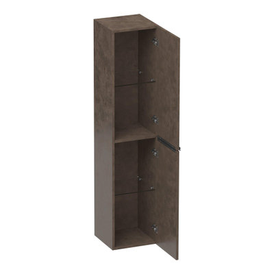 BRAUER Elevate armoire de salle de bains - 160x35x35cm - sans poignées rapportées - 2 portes - ouvrant à gauche ou à droite - Erosion