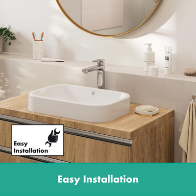 Hansgrohe Vernis Robinet lavabo 108 surélevé mat noir