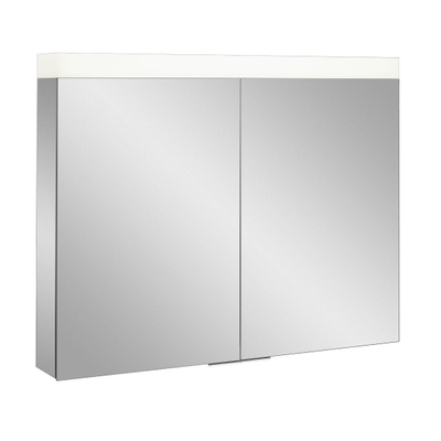 Miroir Armoire Crosswater Image - 90x70cm - IP44 - éclairage à LED - porte à gauche ou à droite